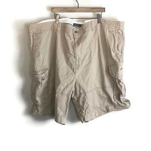 POLO BY RALPH LAUREN Mens Beige Cargo Shorts Size 58 Big Outdoors Pockets Hike